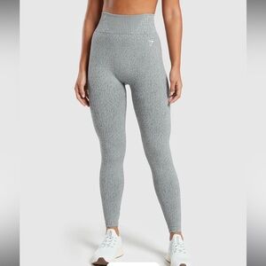 Gymshark Marl Seamless Leggings - Light/Dark Grey Marl